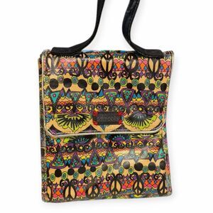 SAKROOTS Multicolor Peace Tribal Print Insulated Lunch Tote Bag